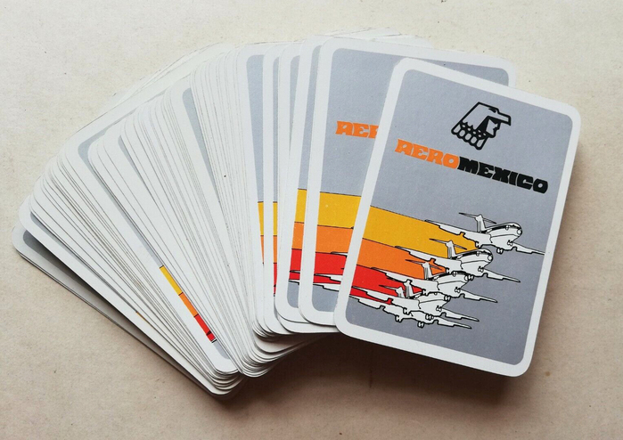 Aeromexico playing cards
