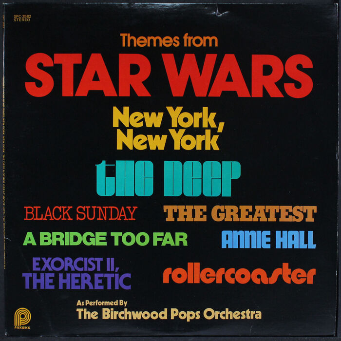 The Birchwood Pops Orchestra – Themes from Star Wars, New York, New York, The Deep &amp; Other Great Movie Hits album art 1