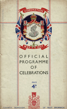 County Borough of West Bromwich, Official Programme of Celebrations, Coronation May 1937