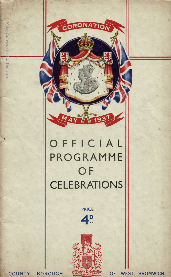 County Borough of West Bromwich, Official Programme of Celebrations, Coronation May 1937 2