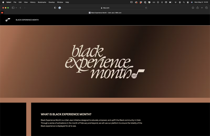 Utah Jazz – Black Experience Month 8