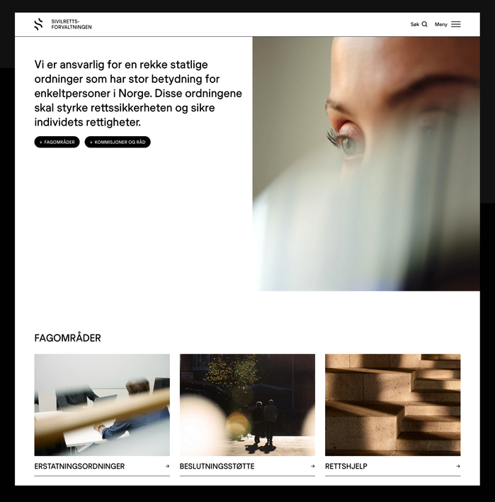 Statens Sivilrettsforvaltning website 2