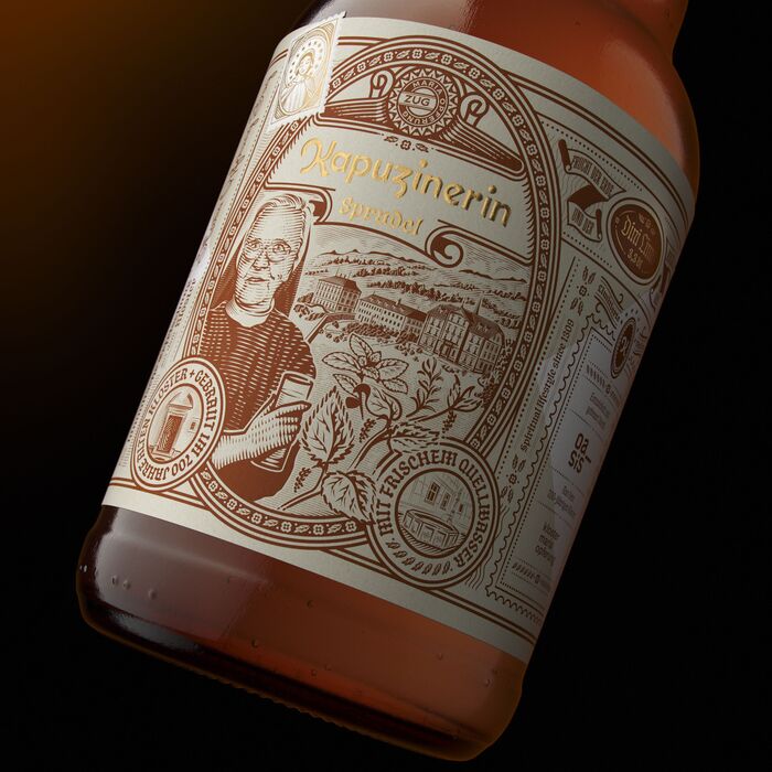 Kapuzinerin Sprudel label 1