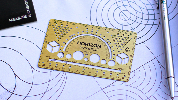 Horizon Helvetica ruler 3