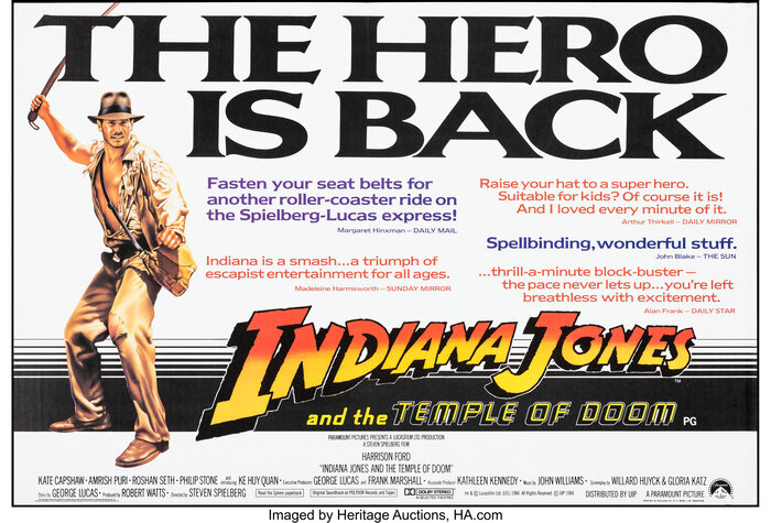 British quad poster (trimmed). Illustration credited to Mike Vaughan.