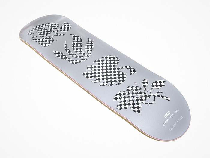 Rave × Diorama Type Partners skateboard deck 1