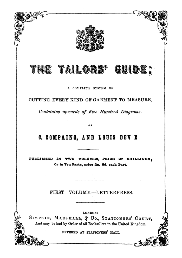 The Tailors’ Guide 1