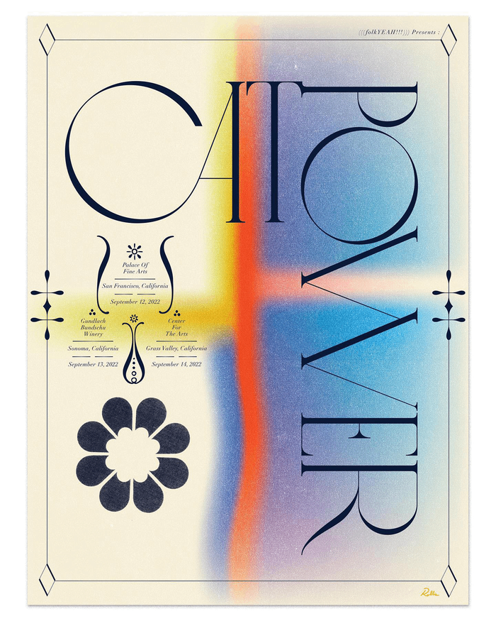 Cat Power 22 California Tour poster 1