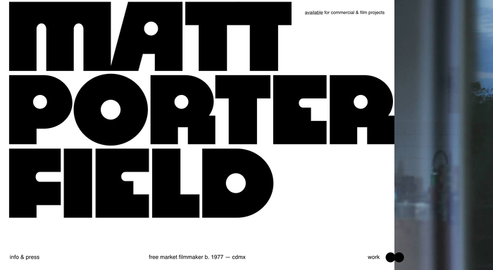 Matthew Porterfield website 1
