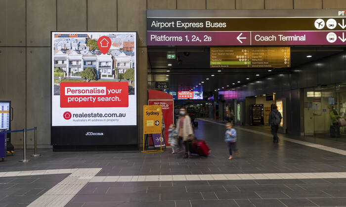 Advertisement at the Sydney Central Railway Station