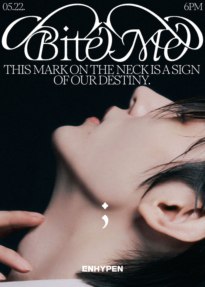 Poster for the vampire-themed song “Bite Me”