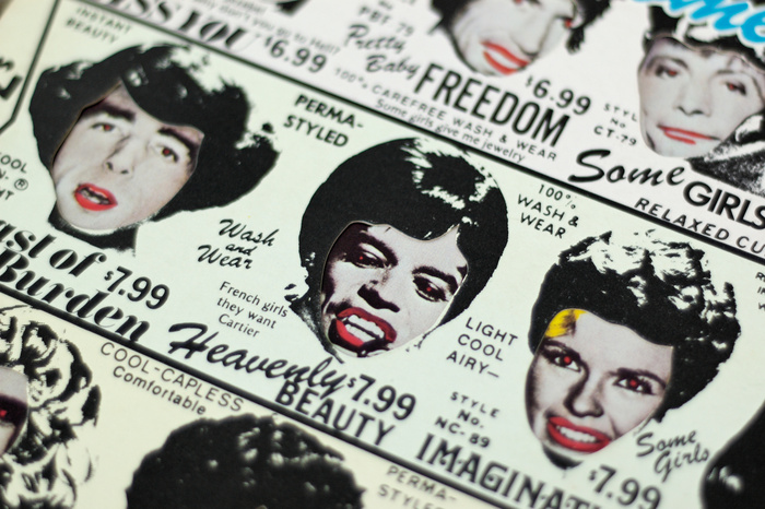 Detail showing the die-cuts