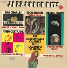 <span>Various Artists – <cite>Jazz Super Hits Vols. 1 and 2</cite> album art</span>