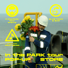 in the PARK tour pop-up store posters