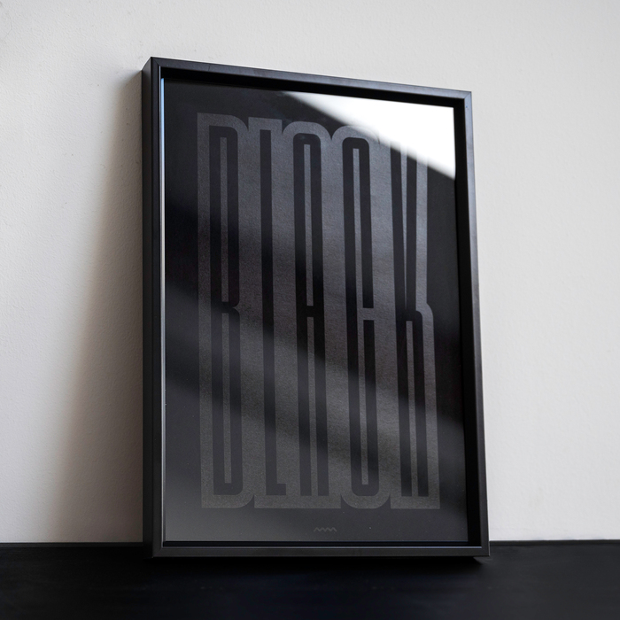 Black on Black print 1