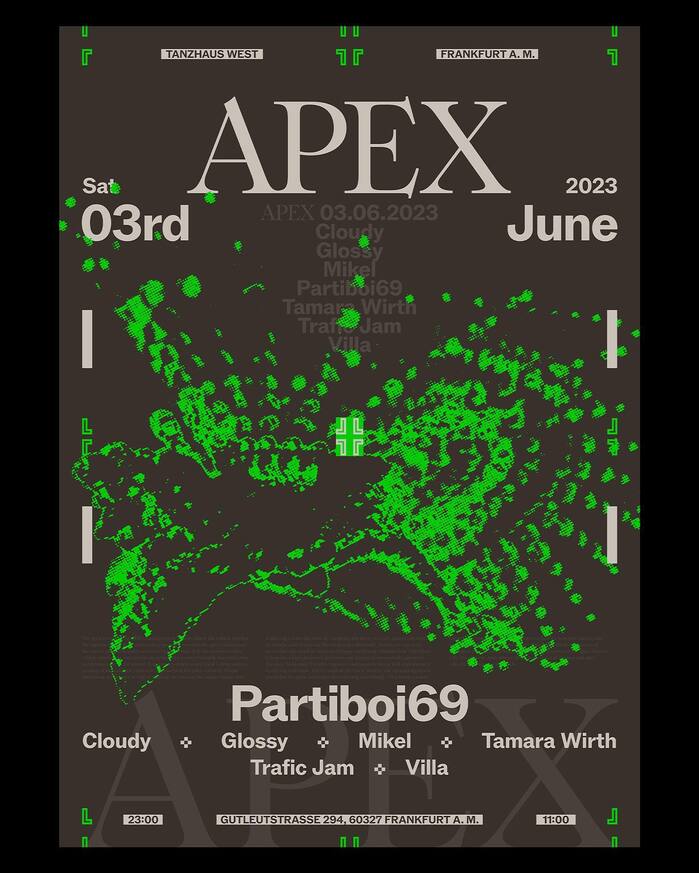 APEX at Tanzhaus West poster 1