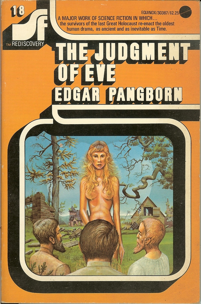 #18, The Judgment of Eve by Edgar Pangborn. Cover art by Patrick Woodruffe.