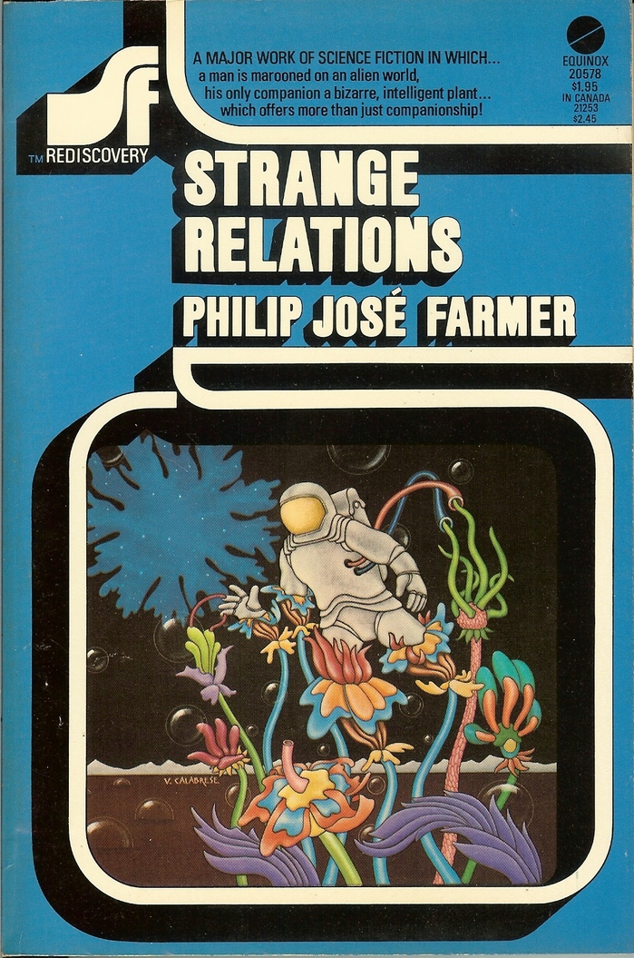 #1, Strange Relations by Philip Jos&eacute; Farmer. Cover art by Vincent Calabrese.
