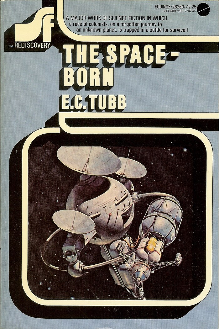 #16, The Space-Born by E. C. Tubb. Cover art by Vicente Segrelles.