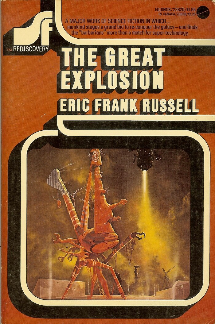 #9, The Great Explosion by Eric Frank Russell. Cover art by 