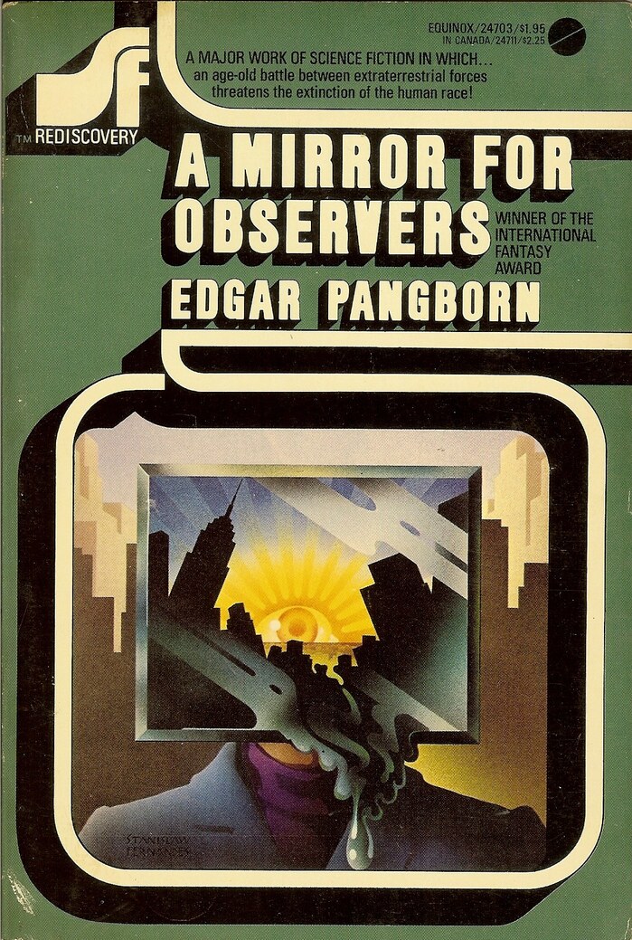 #12, A Mirror for Observers by Edgar Pangborn. Cover art by Stanislaw Fernandes.
