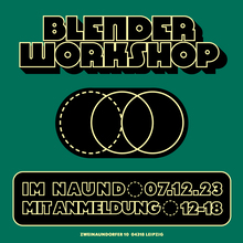 Blender Workshop digital posters