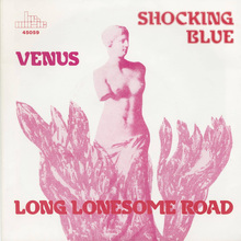 Shocking Blue – “Venus” / “Long Lonesome Road” and “Mighty Joe” / “Never Marry a Railroad Man” single covers (BR Music)