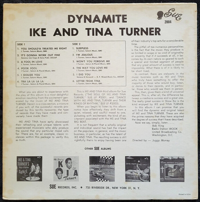 Ike &amp; Tina Turner – Dynamite! album art 2