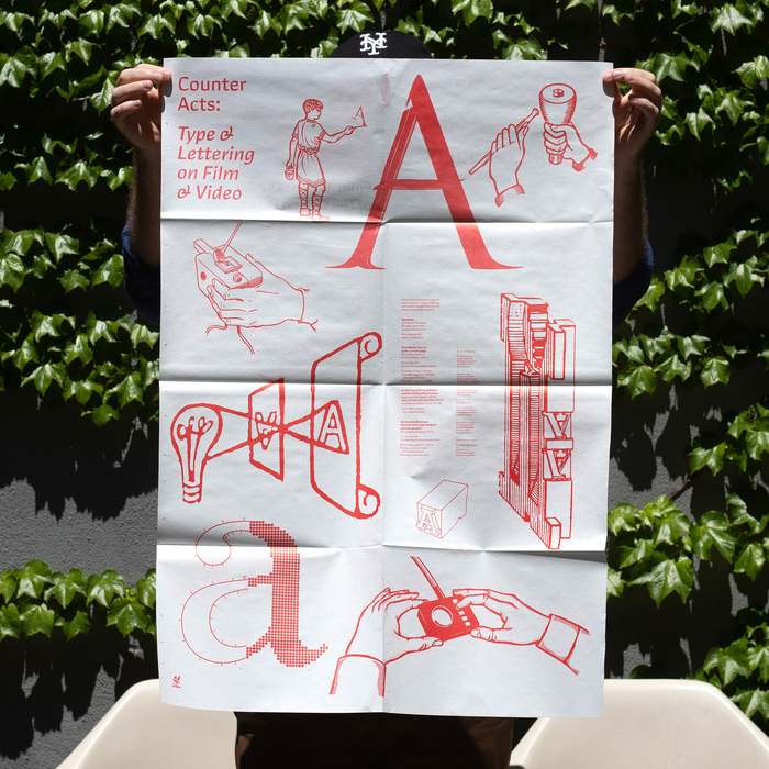 Counter Acts: Type &amp; Lettering on Film &amp; Video poster/brochure 1