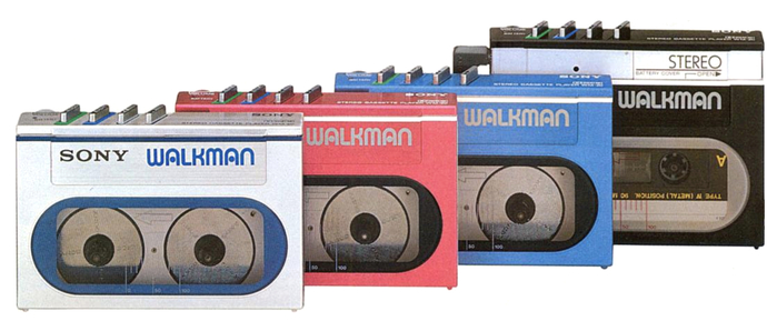 Sony Walkman WM-20 as shown in a mid-1980s Sony catalog