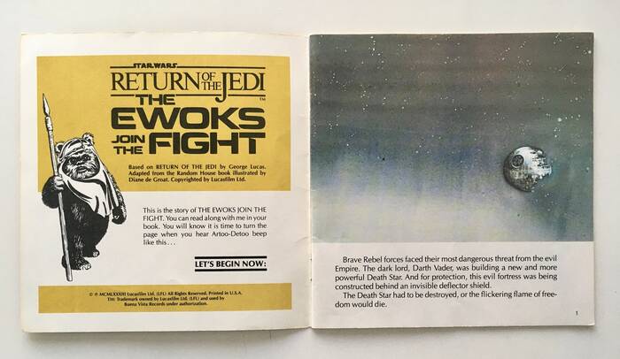 Story book interior with text set in Optima