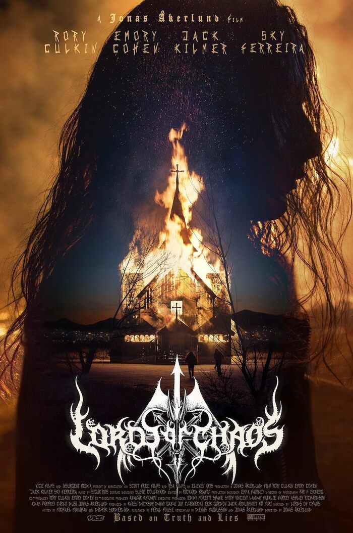 Lords of Chaos movie poster, credits, promotion 1