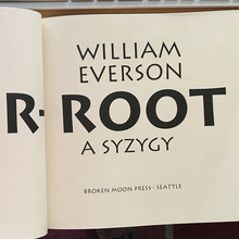 <cite>River-Root: A Syzygy</cite> by William Everson (<span>Broken Moon Press)</span>