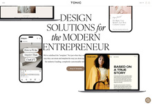 Tonic Site Shop website