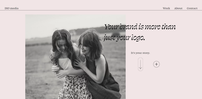 DIO Media portfolio website 1