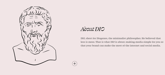 DIO Media portfolio website 5