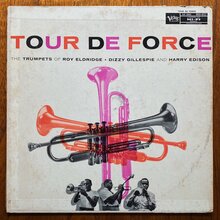 <span><cite>Tour De Force. <span>The Trumpets of Roy Eldridge, Dizzy Gillespie and Harry Edison</span></cite> album art</span>