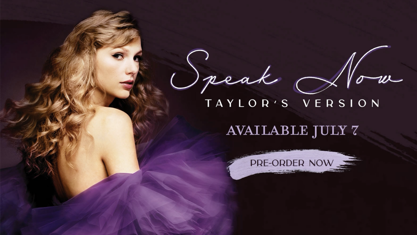 Taylor Swift – Speak Now (Taylor’s Version) album art - Fonts In Use