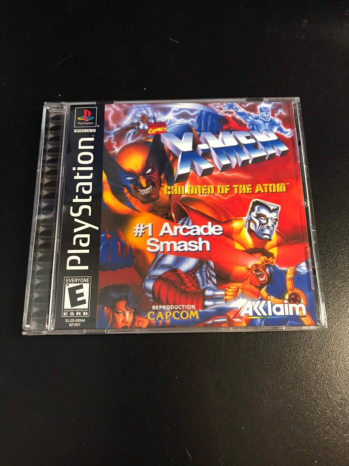 The Sony Playstation 1 console release of the game. “#1 Arcade Smash” here is added in .