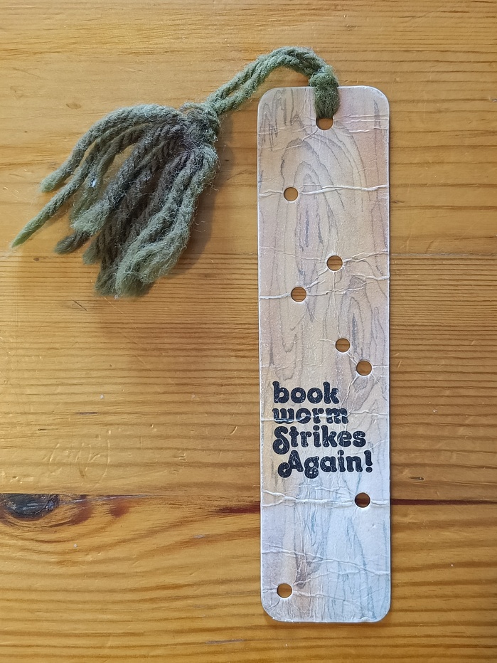 “Book worm” bookmark