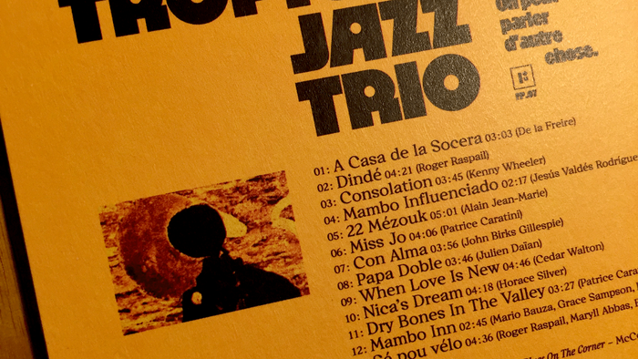 Tropical Jazz Trio – On peut parler d’autre chose album art 2