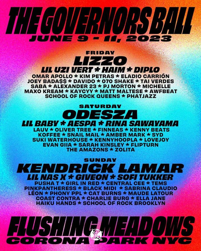 The Governors Ball 2023 brand identity 3