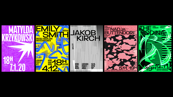 “Digitale Grafik Invites” poster series 6