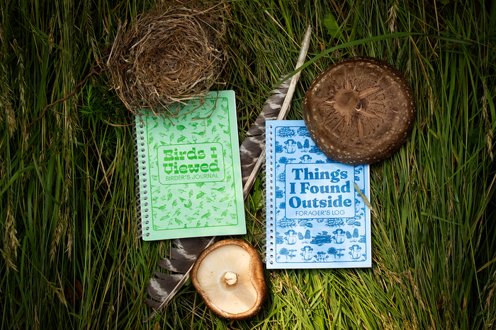 Birder’s Journal and Forager’s Log notebooks 1
