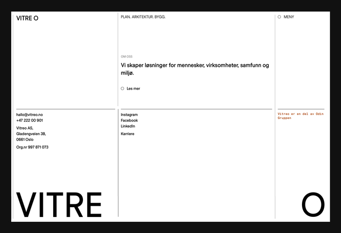 Vitreo Architects website 4