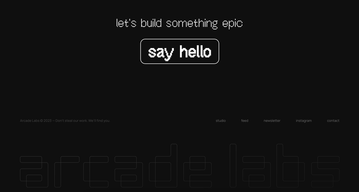 Arcade Labs website 4