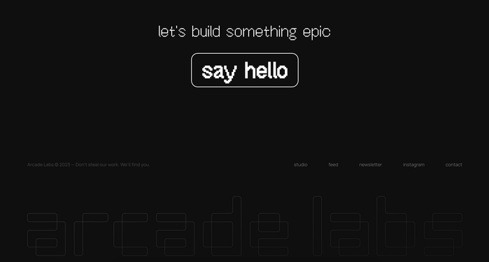 Arcade Labs website 4