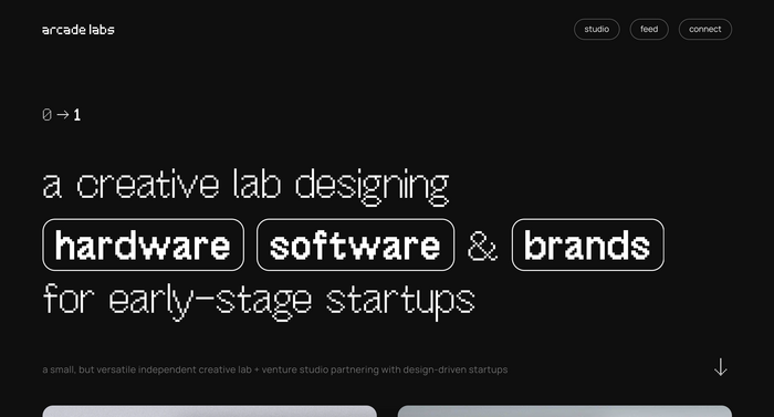 Arcade Labs website 3