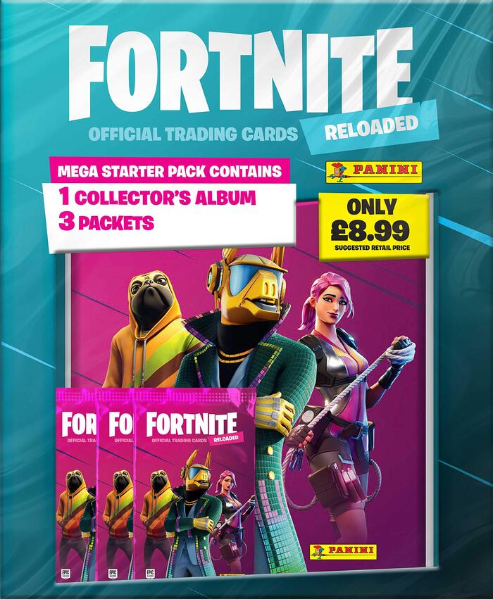 Panini Fortnite Reloaded Trading Card Collection Starter Pack