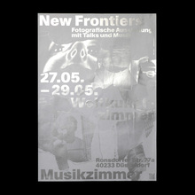 <cite>New Frontiers</cite> exhibition poster and flyers